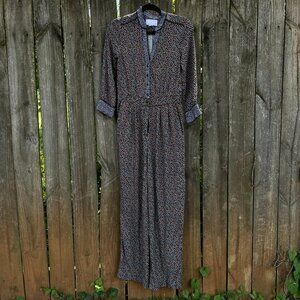 Anthropologie ett twa Christine Straight Silken Jumpsuit Front pocket - 2